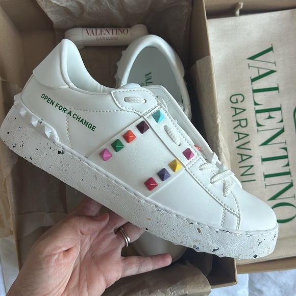 Valentino Garavani Multi Colored Rockstud Sneakers - Picture 6 of 13